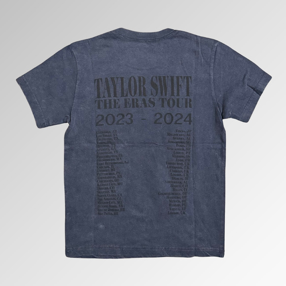Taylor Swift THE ERAS TOUR Mineral Wash Gray T-Shirt size Youth Small XS NWT Tee - Picture 2 of 6